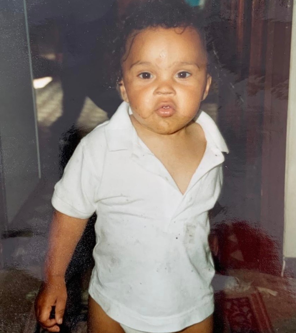 Aaron Griffith as a youngster