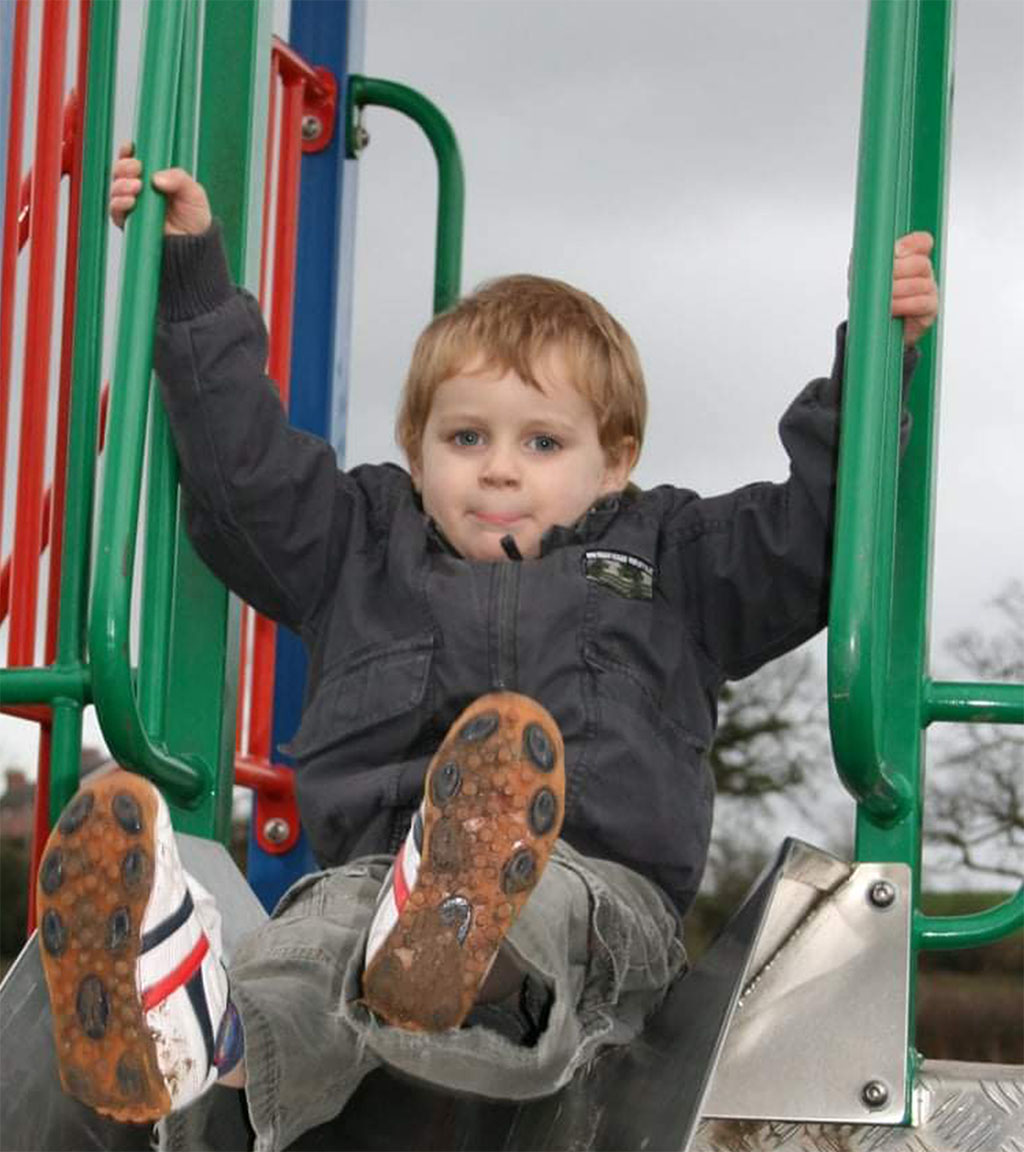 Ethan Copping as a youngster